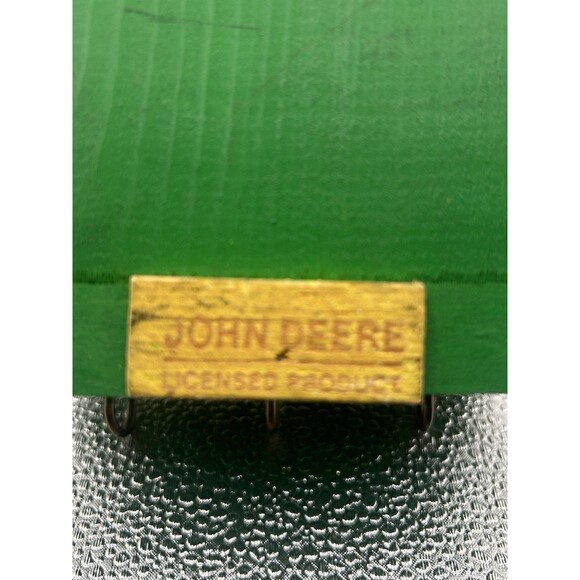 John Deere Tractor House Wall Hanging with Hooks Key Rack Toy Barn Door - Picture 5 of 11